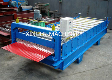 چین Industrial Glazed Tile Roll Forming Machine With Hydraulic Decoiler Machine  تامین کننده