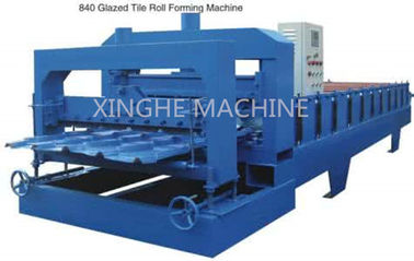 چین Colored Steel Glazed Tile Roll Forming Machine , Automatic Roll Forming Machines تامین کننده