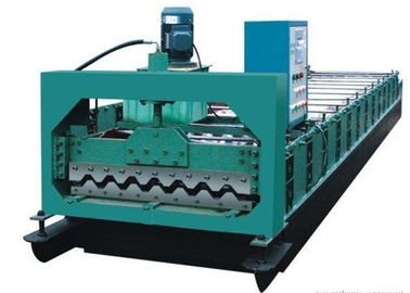 چین Colored Steel Roof Panel Roll Forming Machine Producing 750mm Width Tiles تامین کننده