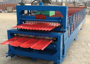 چین 5.5KW High Speed Roof Panel Roll Forming Machine With High Precision In Cutting تامین کننده