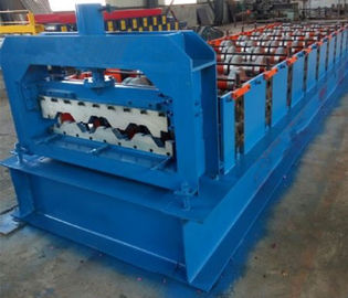 چین 15KW Floor Deck Roll Forming Machine For Metal Structural Building Construction تامین کننده
