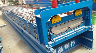 چین CE Blue Color Cold Roll Forming Machines WITH 3 - 6m / Min Processing Speed تامین کننده