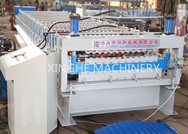چین Corrugated Wall Panel Roll Forming Machine , Aluzinc Double Layer Roofing Sheet Roll Forming Machine تامین کننده