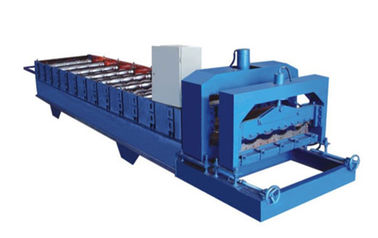 چین 380V 60HZ Blue Glazed Tile Roll Forming Machine Making 828mm Waveform Tile تامین کننده