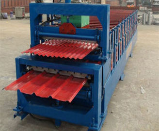 چین Automatic Corrugated Double Layer Roll Forming Machine With Manual Decoiler تامین کننده